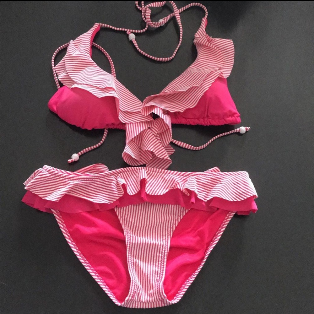 Jessica Simpson Seersucker Bikini